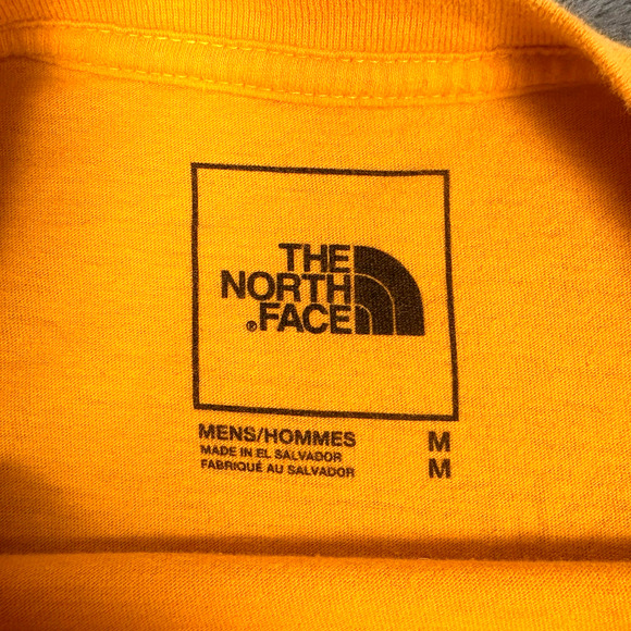 The North Face Men's Short Sleeve TNF Bear Tee Orange Size Medium Graphic Tee - Picture 4 of 9